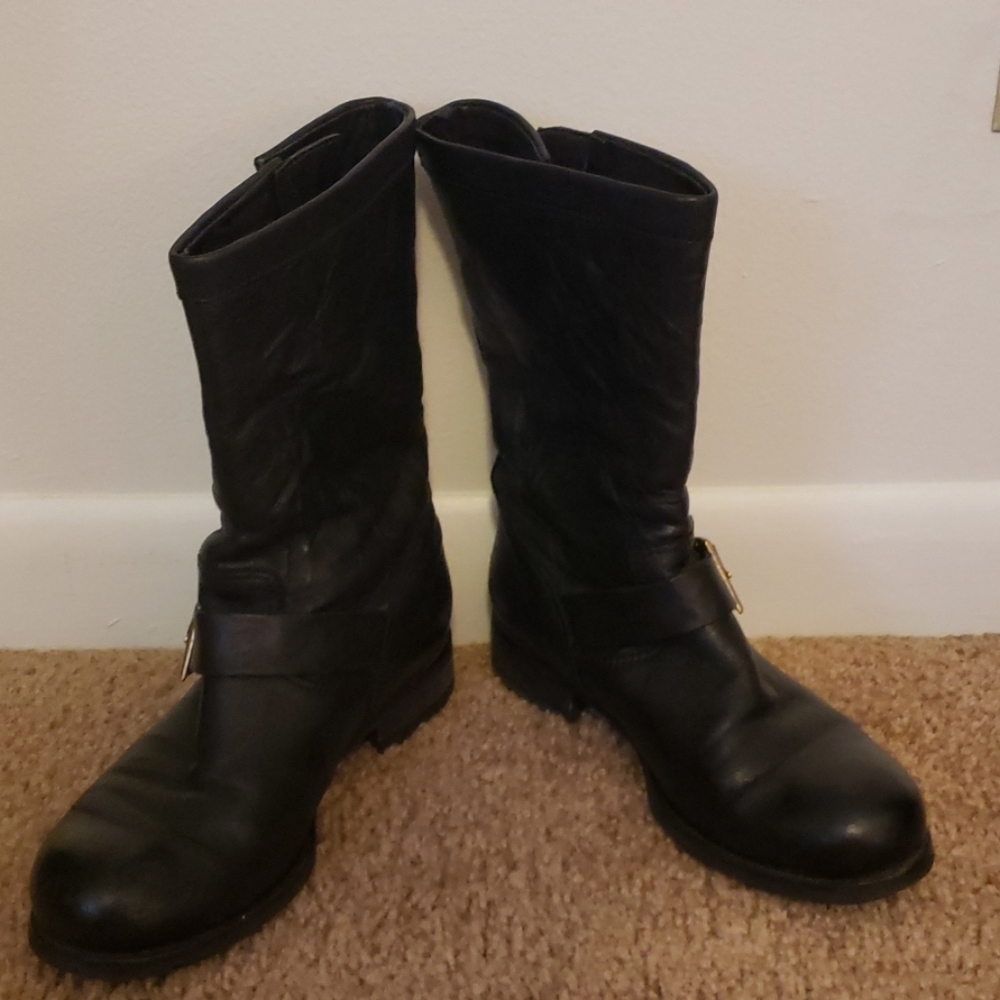 Jimmy Choo London Tall "Youth" moto boots